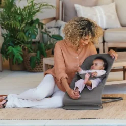 BabyBjörn Bliss Cotton Wipstoel - Zandgrijs