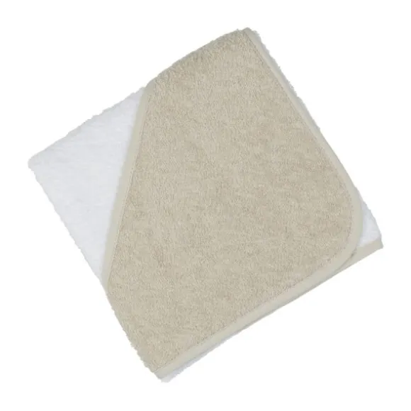 Babypark Badcape Wit / Beige