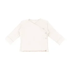 Bamboom Overslagshirt - Pure - Lange Mouw - Creme - 3 Mnd