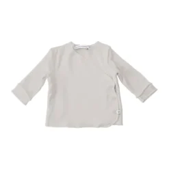 Bamboom T-Shirt Met Overslag - Lange Mouw - 1 Mnd - Sand