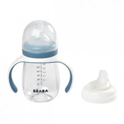 Beaba Evolutieve 2-in-1 Drinkfles 210 ml Windy Blue