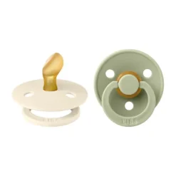 BiBs Fopspeen Anatomisch - 6-18 Mnd - 2 Stuks - Sage / Hunter Green