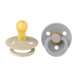 BiBs Fopspeen Vanilla / Cloud 0-6 Mnd 2 Stuks