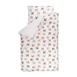 Bink Bedding Planes Dekbedovertrek Choco 120 x 150 cm