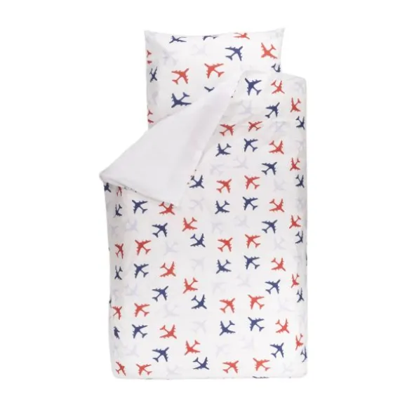 Bink Bedding Planes Dekbedovertrek Choco 120 x 150 cm