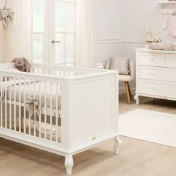 Bopita Babykamer Juliëtte - Off White - Bedbank 70x140 cm + Commode