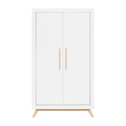 Bopita Fenna Babykamer Wit / Naturel | Bed 70x140 cm + Commode + Kast