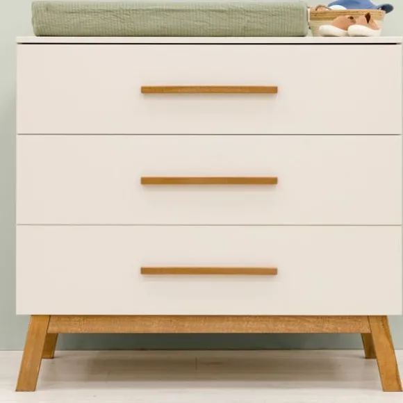 Bopita Kaleo Ledikant - 60 x 120 cm - Dune / Rose Wood