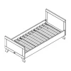 Bopita Lisa Bed Wit / Naturel 90 x 200 cm