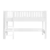 Bopita Nordic Halfhoogslaper 90x200 met Rechte Trap - Wit