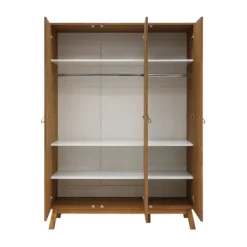 Bopita Senna Kledingkast 3-Deurs - Rose / Wood