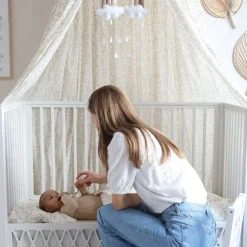 Cam Cam Copenhagen Harlequin Babybed - 60x120 cm - Light Sand