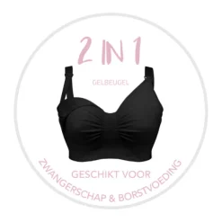 Carriwell Gelbeugel Voedingsbh Zwart XL