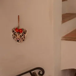 Doing Goods Wandhanger Dierenkop - Tapis Amis - Floral Witte Tijger