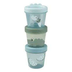 Done By Deer Croco Bewaarbakjes - 3 Stuks - Green