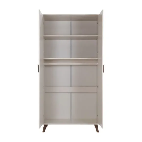 Europe Baby Olivia Kledingkast - 2-Deurs - Oatmeal - Retro