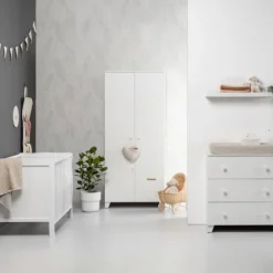 Europe Baby Sarah Kledingkast 2-Deurs Wit