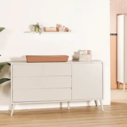 Europe Baby Sterre Babykamer Oatmeal / Oatmeal | Bed 60 x 120 cm + Commode