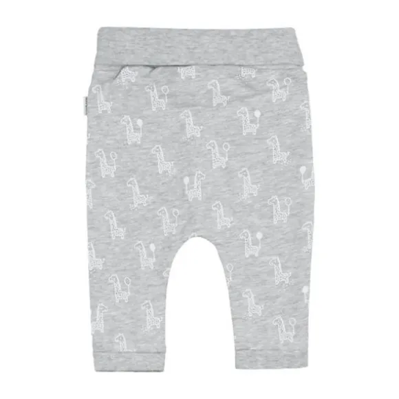 Feetje AOP Giraffe Broekje Grijs Melange Mt. 56