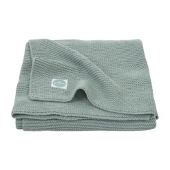 Jollein Basic Knit Ledikantdeken Forest Green 100 x 150 cm