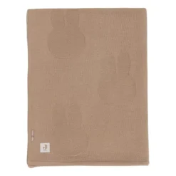 Jollein Deken Wieg - Miffy - 75 x 100 cm - Biscuit/Velvet