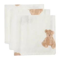 Jollein Teddy Bear Hydrofiel Monddoekje 3 Stuks