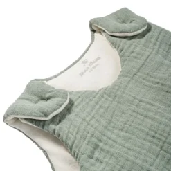Julius Zöllner Muslin Babyslaapzak - Groen - Maat 62/68