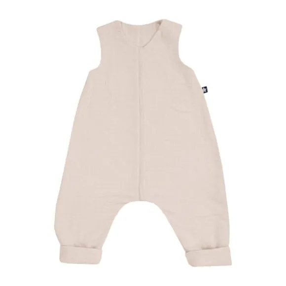 Julius Zöllner Muslin Jumper Slaapoverall - Sand - Maat 80