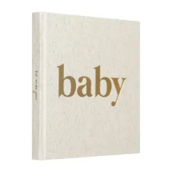Kidooz Baby Mijn Eerste Jaar Boek Linnen Goudfolie