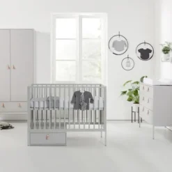Kidsmill Amy Babybed Grijs 60 x 120 cm