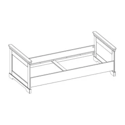 Kidsmill Chateau Kinderkamer Wit | Bed 90 x 200 cm + Bureau