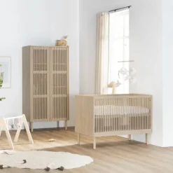 Kidsmill Dai Babykamer Eiken | Ledikant 120 x 60 cm + Commode