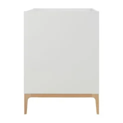 Kidsmill Intense II Babykamer Mat Wit / Eiken | Ledikant 60 x 120 cm + Commode