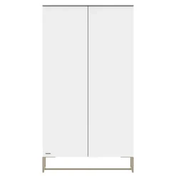 Kidsmill Intense II Babykamer Wit / Patinated Brass | Ledikant 60 x 120 cm + Commode