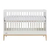 Kidsmill Intense II Ledikant - 60 x 120 cm - Mat Wit / Eiken