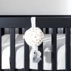 Kidsmill Long Island Babybed Zwart / Oldwood 60 x 120 cm