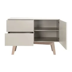 Kidsmill Sixties Ledikant 60 x 120 cm - Oatmeal / Eiken