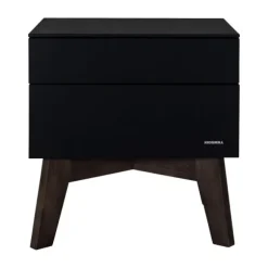 Kidsmill Sixties Nachtkastje Zwart Mat / Walnoot