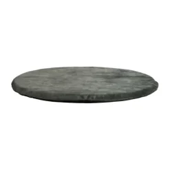 Kidsmill Velours Boxmatras Hoes Rond Naturel 90 cm