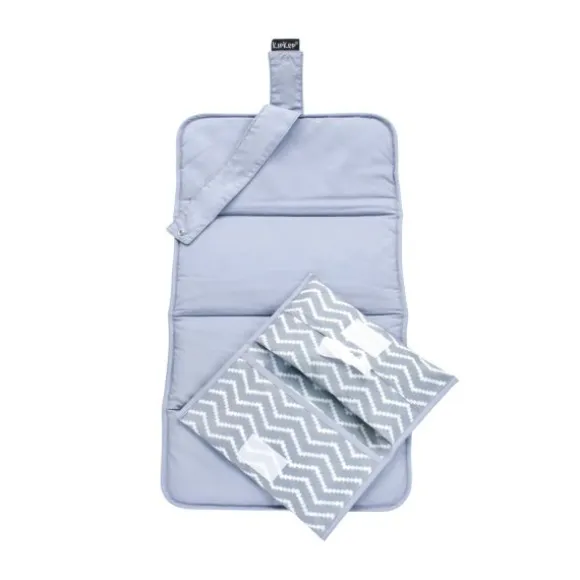 KipKep Napper Verschoonmatje + Luieretui Denim Blue