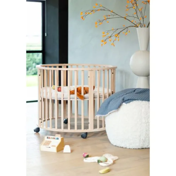 Koeka Amsterdam Wafel Wiegdeken - Maat 100 x 75 - Cotton Fleece - Bluestone