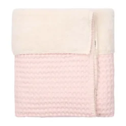 Koeka Oslo Wiegdeken - 100 x 75 - Wafel/Teddy - Candy