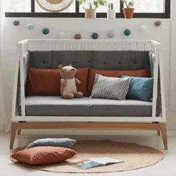 Leander Ombouwset Luna Babybed - Grijs - 120 cm