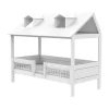 LIFETIME Beach House Huisbed - 90x200 cm - Premium Rolbodem - Wit