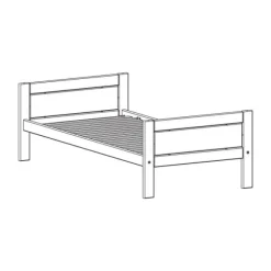LIFETIME Kidsrooms Basisbed Wit Gelakt