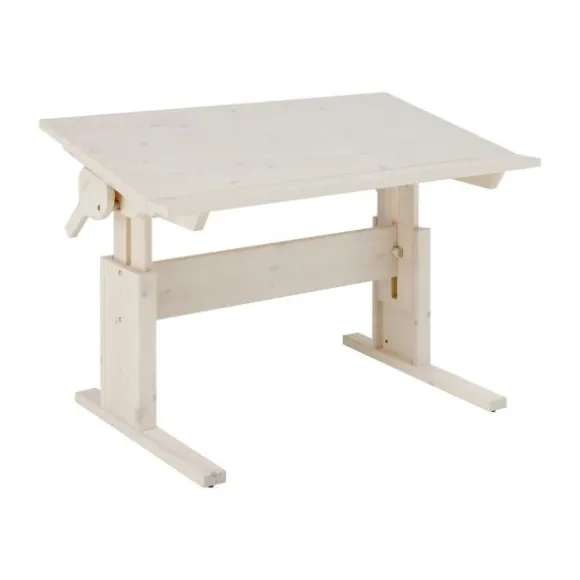 LIFETIME Kidsrooms Bureau Klein Dubbel Verstelbaar Whitewash