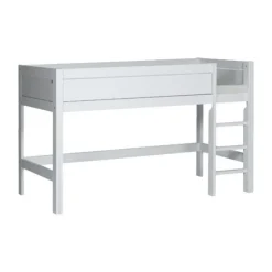 LIFETIME Kidsrooms Halfhoogslaper Luxe Rechte Trap Whitewash