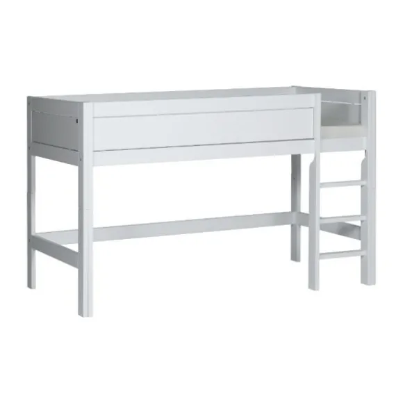 LIFETIME Kidsrooms Halfhoogslaper Luxe Rechte Trap Whitewash