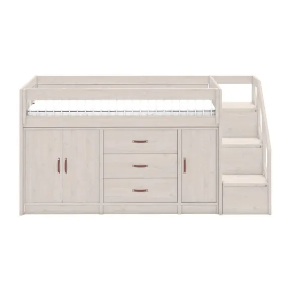 LIFETIME Kidsrooms Halfhoogslaper All-In-One Whitewash