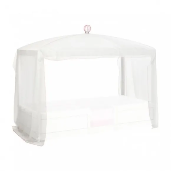 LIFETIME Kidsrooms 4 in 1 Hemelbedcombinatie Luxe Wit Gelakt